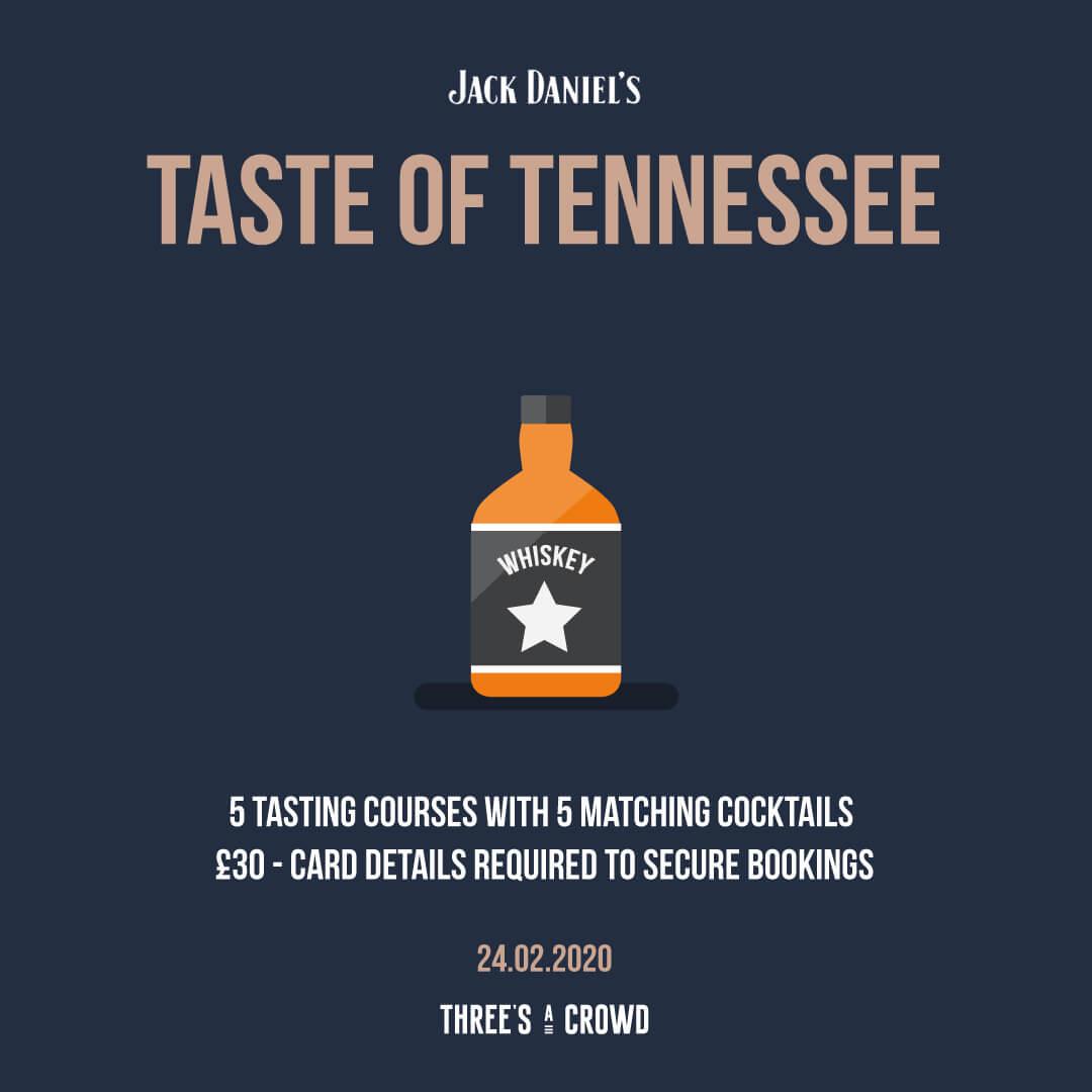 Three's A Crowd whiskey social media asset design